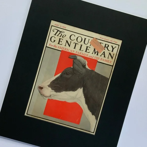 Red Cow Vintage Artwork